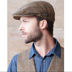 Pendleton Brown Tweed Flat Cap